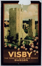 Plakat für die Stadt Visby, Schweden